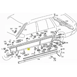 A1246901540 A1246908340 MERCEDES W124 SOL ÖN KAPI KAPLAMASI YAN SANAYİ