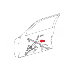 A1247200446 1247200446 MERCEDES W124 SAĞ ÖN CAM MEKANİZMASI ELEKTİRİKLİ MOTORSUZ ORJİNAL