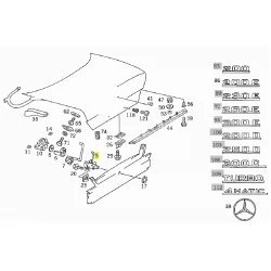 A1247501491 1247501491 MERCEDES W124 BAGAJ KİLİDİ ORJİNAL