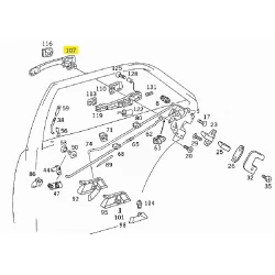 A1247600370 1247600370 MERCEDES W124 W124 ARKA KAPI KOLU ORJİNAL