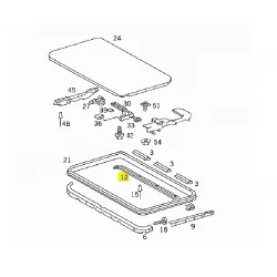 A1247820124 1247820124 MERCEDES W124 SANRUF KIZAĞI ORJİNAL