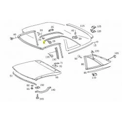 A1297953284 1297953284 MERCEDES SL CLASS W129 SAĞ ÜST SÜS ÇITASI ORJİNAL