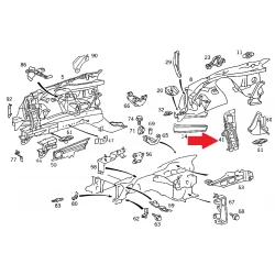 A1406203216 1406203216 MERCEDES W140 ÖN PANEL TUTUCUSU ORJİNAL SIFIR