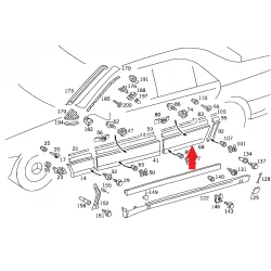 A1406901240 A1406904840 MERCEDES W140 SAĞ ARKA KAPI KAPLAMASI ORJİNAL