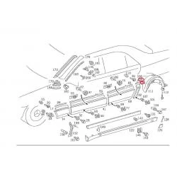 A1406983680 1406983680 MERCEDES W140 SAĞ ARKA ÇAMURLUK ÇITASI ORJİNAL