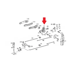 A1407301035 1407301035 MERCEDES W140 SAĞ ARKA KAPI KİLİDİ ORJİNAL