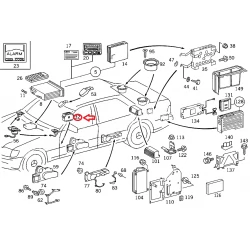 A1408209010 1408209010 MERCEDES W140 SES DÜĞMESİ ORJİNAL
