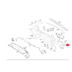 A1698851774 1698851774 MERCEDES W245 ARKA TAMPON SÜS ÇITASI ORJİNAL
