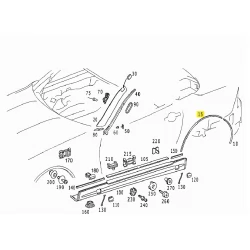 A1706902430 1706902430 MERCEDES W170 SAĞ ARKA ÇAMURLUK ALT ÇITASI ORJİNAL