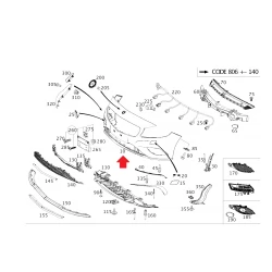 A1768805340 9999 1768805340 9999 MERCEDES W176 A45 AMG ÖN TAMPON ORJİNAL