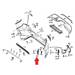 A1768856700 1768856700 MERCEDES W176 SOL ARKA EKSOZ UÇ BAKALİTİ ORJİNAL
