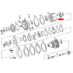 A2012720531 2012720531 MERCEDES 722.4 GERİ VİTES PİSTONU ORJİNAL SIFIR