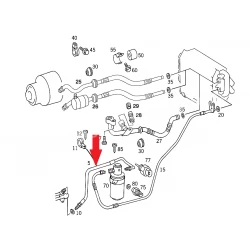 A2028300315 2028300315 MERCEDES W202 KLİMA BORUSU ORJİNAL