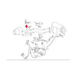 A2028300415 2028300415 MERCEDES W202 KALORİFER BORUSU ORJİNAL
