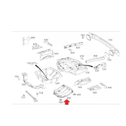 A2046101608 2046101608 MERCEDES W204 YEDEK LASTİK YUVA BAKALİTİ ORJİNAL