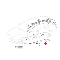 A2046981454 2046981454 MERCEDES W204 C CLASS SAĞ YAN MARŞBİYEL ORJİNAL