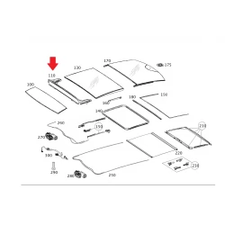 A2047800144 2047800144 MERCEDES C CLASS W204 SANRUF RÜZGARLIĞI ORJİNAL