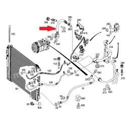 A2048302815 2048302815 A2048306115 2048306115 MERCEDES W204 W207 KLİMA BORUSU ORJİNAL
