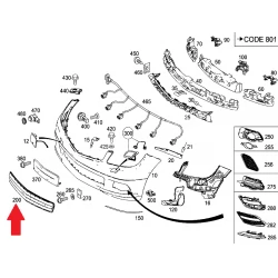 A2048852123 2048852123 MERCEDES W204 C180 TAMPON ORTA IZGARA ORJİNAL