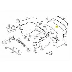 A2078853825 2078853825 MERCEDES W207 ARKA TAMPON ALT SPOYLERİ ORJİNAL