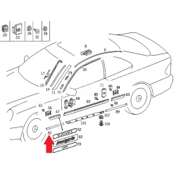 A2086900862 2086900862 MERCEDES W208 SAĞ ÖN ÇAMURLUK ÇITASI ORJİNAL