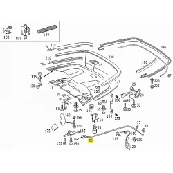 A2087500159 2087500159 MERCEDES W208 SOL TENTE TELİ ORJİNAL