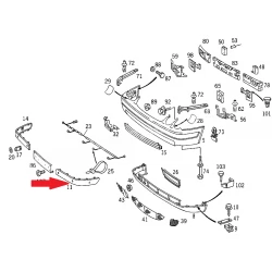 A2088850221 9999 2088850221 9999 MERCEDES CLK 200 W208 SAĞ ÖN TAMPON ÇITASI ORJİNAL