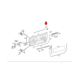 A2096900280 2096900280 MERCEDES W209 SAĞ ÖN KAPI CAM NİKELAJI ORJİNAL