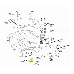 A2097700165 2097700165 MERCEDES W209 TENTE KEMERİ ORJİNAL SIFIR