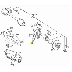 A2103509408 2103509408 MERCEDES W210 SAĞ ARKA AKS TAŞIYICI ORJİNAL