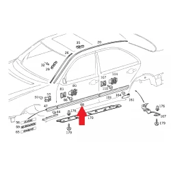 A2106900162 2106900162 MERCEDES W210 SOL ÖN KAPI ÇITASI ORJİNAL