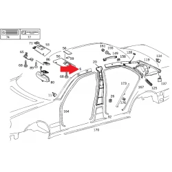 A2106900225 5B49 2106900225 5B49 MERCEDES W210 ÖN CAM DİREK BAKALİTİ ORJİNAL