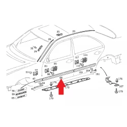A2106900262 2106900262 MERCEDES W210 SAĞ ÖN KAPI ÇITASI ORJİNAL