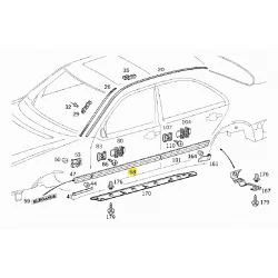 A2106900362 7181 2106900362 7181 MERCEDES W210 SOL ÖN KAPI ÇITASI ZİEGLER