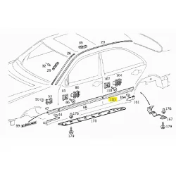 A2106901062 7700 2106901062 7700 MERCEDES W210 SAĞ ARKA KAPI ÇITASI ORJİNAL