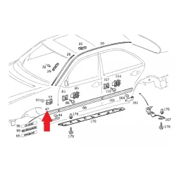 A2106901462 7700 2106901462 7700 MERCEDES W210 SAĞ ÖN ÇAMURLUK ÇITASI ORJİNAL