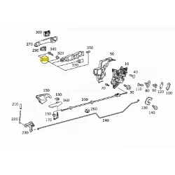 A2107600434 2107600434 MERCEDES W210 SAĞ ARKA KAPI KOL MEKANİZMASI ORJİNAL