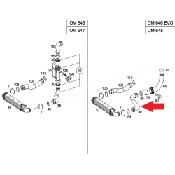 A2115283982 2115283982 MERCEDES W211 SOL TURBO HORTUMU ORJİNAL