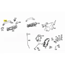 A2117601470 9185 2117601470 9185 MERCEDES W211 E CLASS W211 SAĞ ARKA KAPI KOLU ORJİNAL
