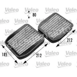 A2118300818 2118300818 MERCEDES W211 KABİN FİLİTRESİ KARBONLU VALEO YADA MAHLE