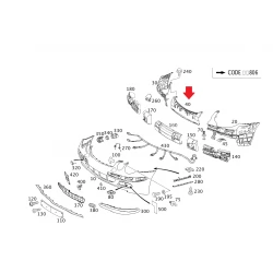 A2118800752 2118800752 MERCEDES W211 TAMPON İÇ İSKELETİ ORTA ORJİNAL