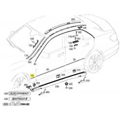 A2126903462 2126903462 MERCEDES W212 SAĞ ÖN ÇAMURLUK NİKELAJI ORJİNAL