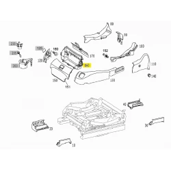A2308600660 2308600660 MERCEDES W230 SOL KOLTUK YANGIN TÜP HAZNESİ ORJİNAL
