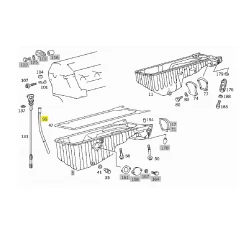 A6020180016 6020180016 MERCEDES M602 MOTOR YAĞ ÇUBUK BORUSU ORJİNAL