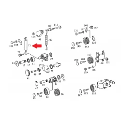 A6042000214 6042000214 MERCEDES W210 M604 GERGİ AMORTİSÖRÜ ORJİNAL
