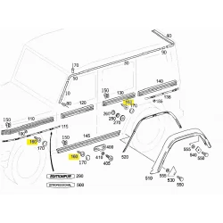N000000000819 MERCEDES W461 YAN ÇITA SAC CİVATASI ORJİNAL SIFIR