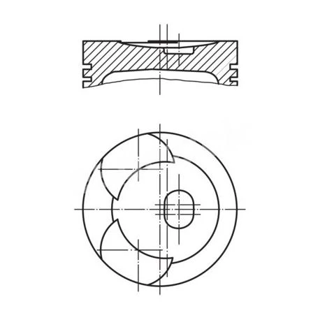 A6150303717 6150303717 0018702 M20421420 MERCEDES M615 PİSTON 87.50 MM SEKMANSIZ (87.475) (4 ADET TAKIM) KOLBENSMİT