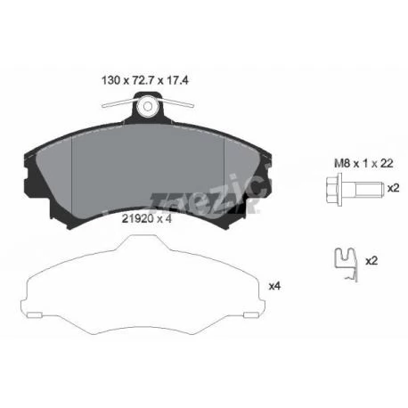 A4544200920 4544200920 SMART FORFOUR ÖN BALATA TEXTAR