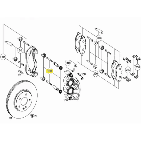 A0004210850 0004210850 MERCEDES W447 VİTO ÖN KALİPER TM TKM ORJİNAL