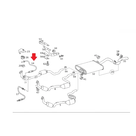 A0015406017 0015406017 MERCEDES W210 W220 LAMBDA SENSÖRÜ KAT SONRASI ORJİNAL